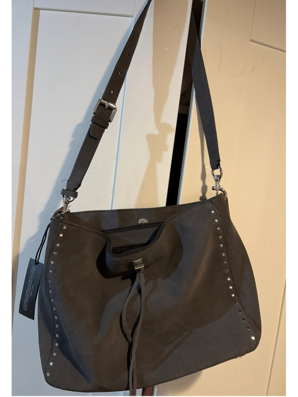 Women's Rebecca Minkoff Grey Suede Large Darren